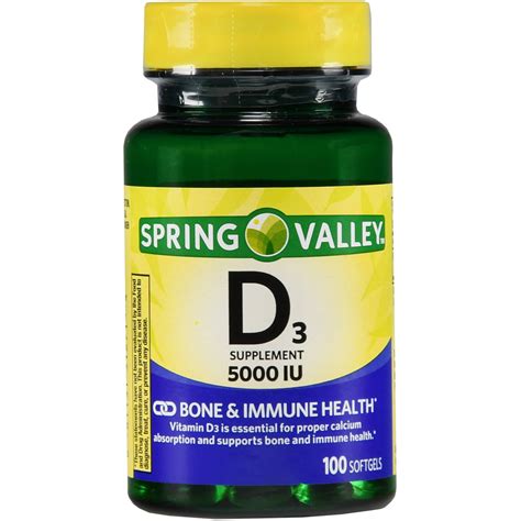 Spring Valley USDA Organic Vitamin D3 Vegetarian Gummies, Assorted Fruits, 50 mcg, 160 Count. . Walmart vitamin d